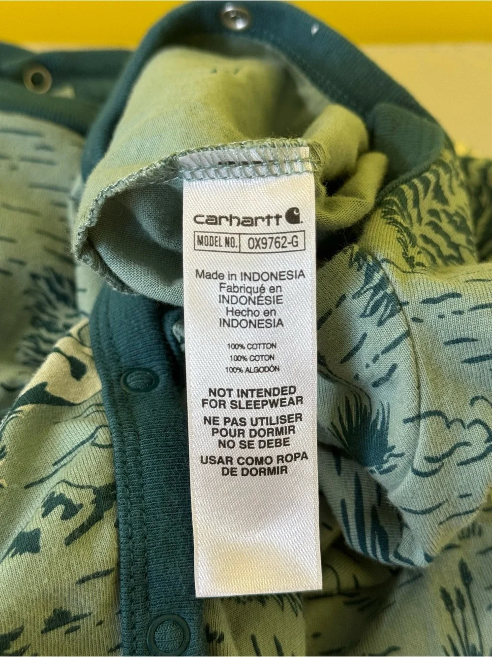 +NWOT Carhartt Horse Mustang Ruffle Coverall Baby Girl Turquoise & Teal 6M